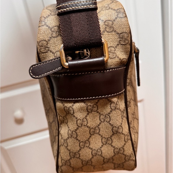 Gucci Gg Supreme sling cross-bag Unisex Large size - Picture 12 of 16